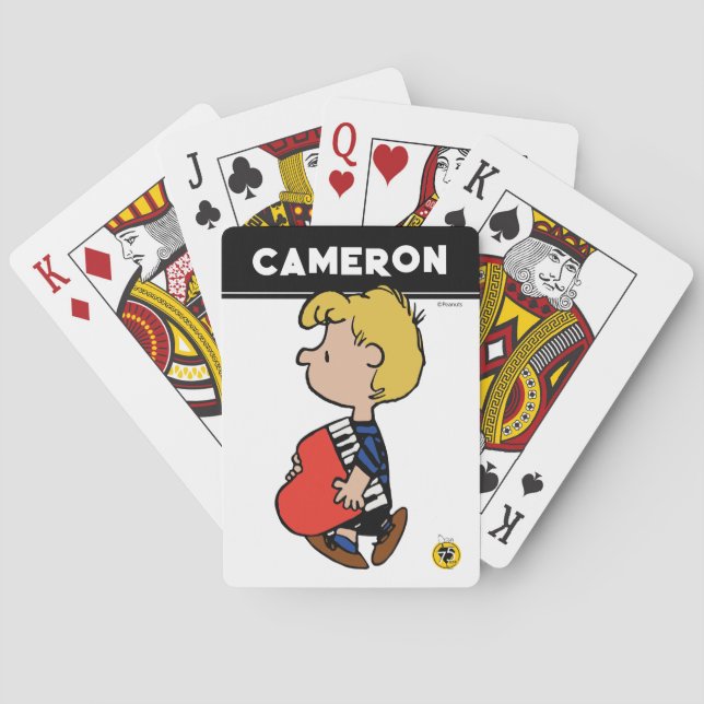 Peanuts | Schroeder Travelling Piano Playing Cards (Back)
