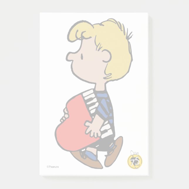 Peanuts | Schroeder Travelling Piano Post-it Notes (Front)