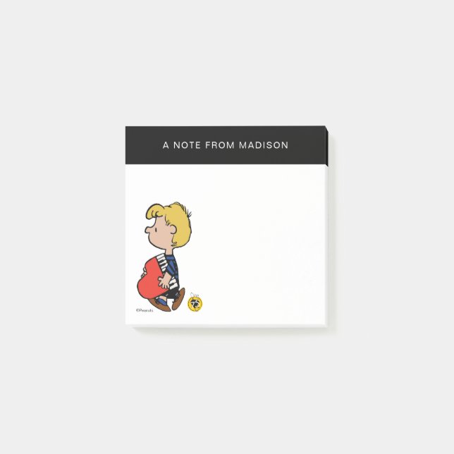 Peanuts | Schroeder Travelling Piano Post-it Notes (Front)