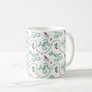 Peanuts   Shiny and Bright Christmas Love Pattern Coffee Mug