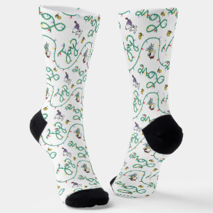 Peanuts   Shiny and Bright Christmas Love Pattern Socks