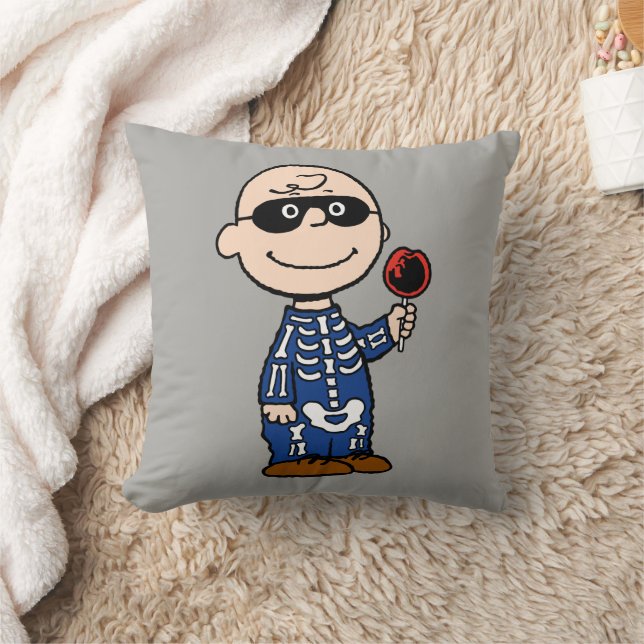 Peanuts | Skeleton Charlie Brown Cushion (Blanket)