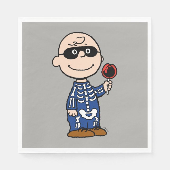 Peanuts | Skeleton Charlie Brown Napkin (Front)