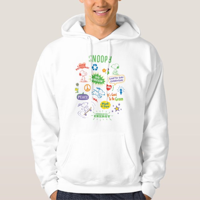 Peanuts | Snoopy All In For Recycling Hoodie (Front)