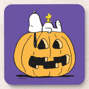 Peanuts   Snoopy and Woodstock Jack-O-Lantern Coaster