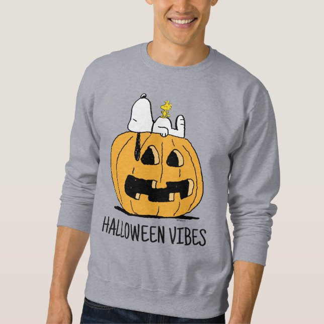 Peanuts | Snoopy and Woodstock Jack-O-Lantern Sweatshirt (Front)