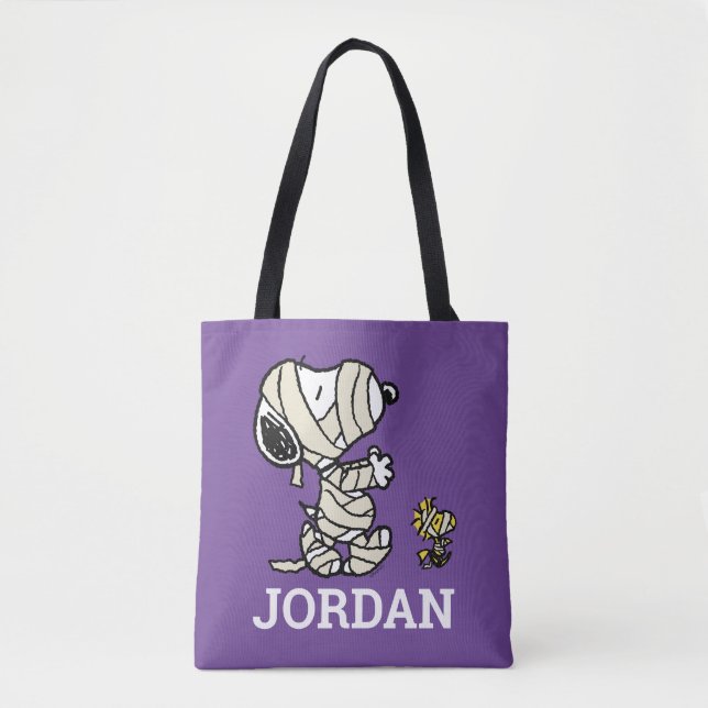Peanuts | Snoopy and Woodstock Mummies Tote Bag (Front)