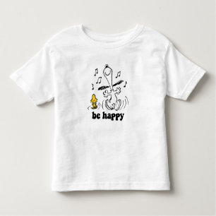 Peanuts Snoopy and Woodstock's Be Happy Dance Toddler T-Shirt