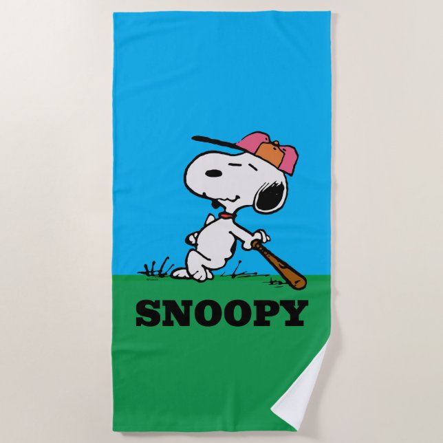 Peanuts | Snoopy at Bat Beach Towel (Front)