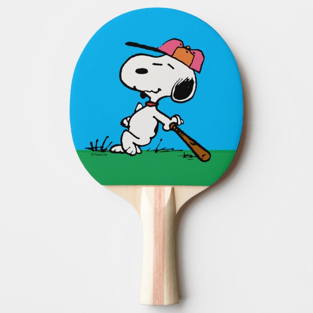 Peanuts | Snoopy at Bat Ping Pong Paddle (Front)
