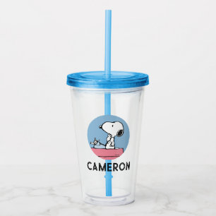 Peanuts   Snoopy at the Typewriter Acrylic Tumbler