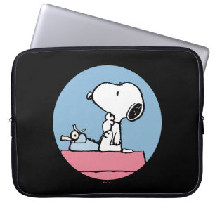 Peanuts Snoopy at the Typewriter Laptop Sleeve