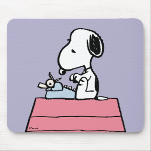 Peanuts   Snoopy at the Typewriter Mouse Pad
