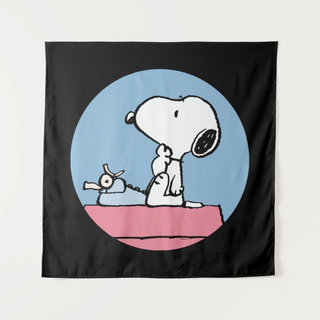 Peanuts | Snoopy at the Typewriter Tapestry (Front)
