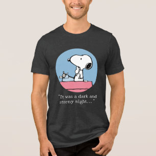 Peanuts   Snoopy at the Typewriter Tri-Blend Shirt