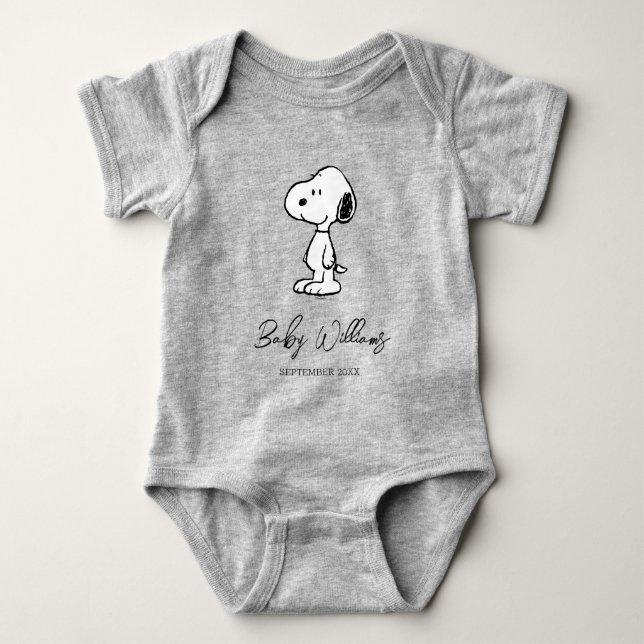 Peanuts Snoopy | Baby Coming Soon Bodysuit (Front)