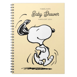 Peanuts   Snoopy Baby Shower Guest & Gift List Notebook