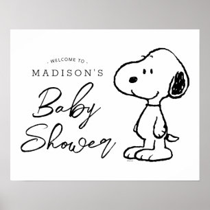 Peanuts Snoopy   Baby Shower Poster