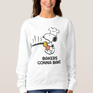Peanuts   Snoopy Baking Cookies Sweatshirt