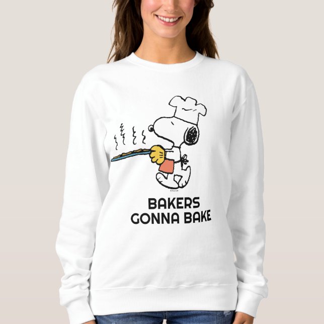 Peanuts | Snoopy Baking Cookies Sweatshirt (Front)