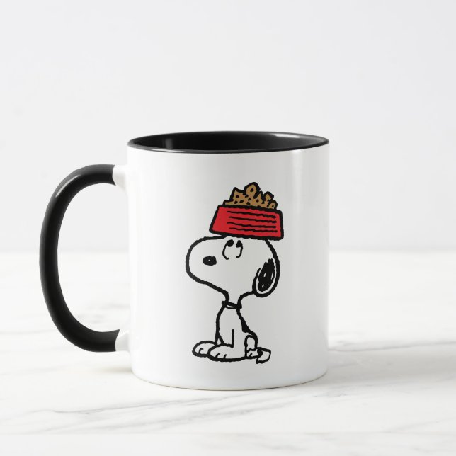 Peanuts | Snoopy Balancing His Dog Dish Mug (Left)