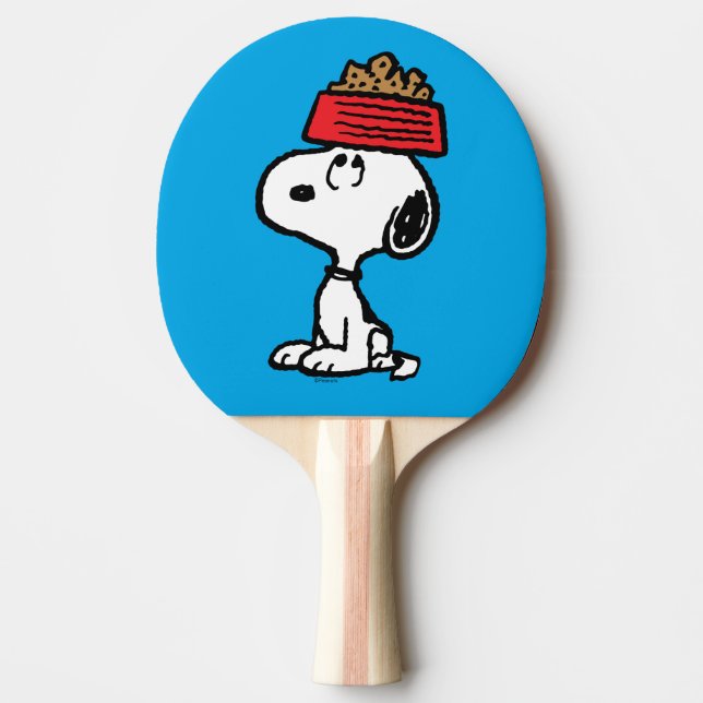 Peanuts | Snoopy Balancing His Dog Dish Ping Pong Paddle (Front)
