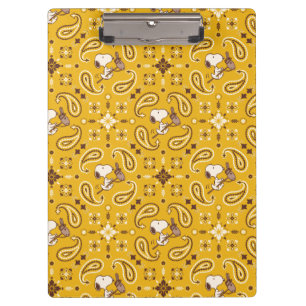 Peanuts   Snoopy Bandanna Cowboy Clipboard