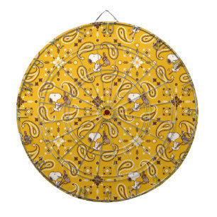 Peanuts   Snoopy Bandanna Cowboy Dartboard