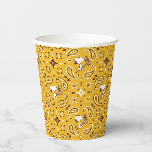 Peanuts | Snoopy Bandanna Cowboy Paper Cups (Front)