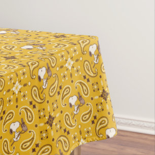 Peanuts   Snoopy Bandanna Cowboy Tablecloth