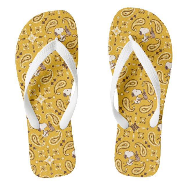 Peanuts | Snoopy Bandanna Cowboy Thongs (Footbed)