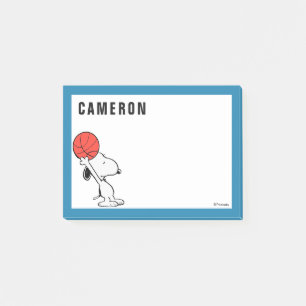 Peanuts   Snoopy Basketball Hoop Shot Post-it Notes