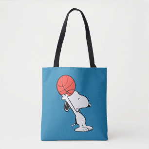 Peanuts Snoopy Basketball Hoop Shot Tote Bag