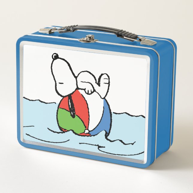 Peanuts | Snoopy Beach Ball Beach Metal Lunch Box (Front)