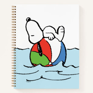 Peanuts   Snoopy Beach Ball Beach Notebook