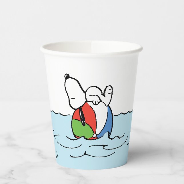 Peanuts | Snoopy Beach Ball Beach Paper Cups (Left)
