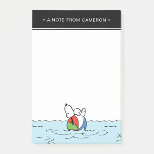 Peanuts   Snoopy Beach Ball Beach Post-it Notes