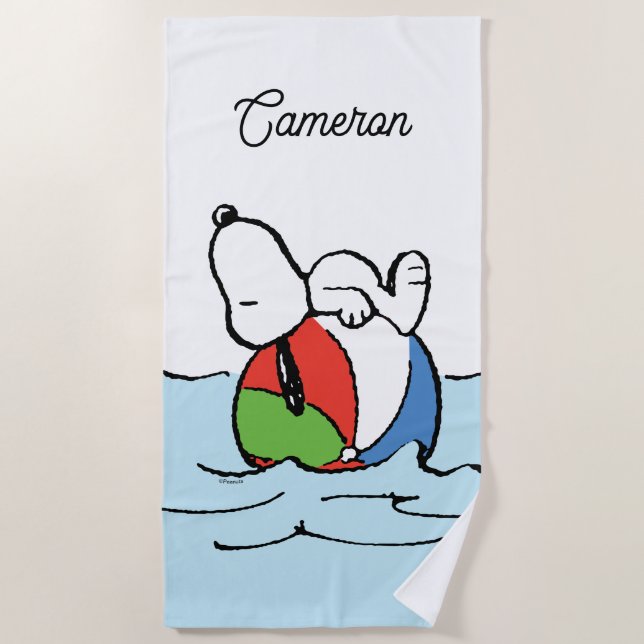 Peanuts | Snoopy Beach Ball Beach Towel (Front)