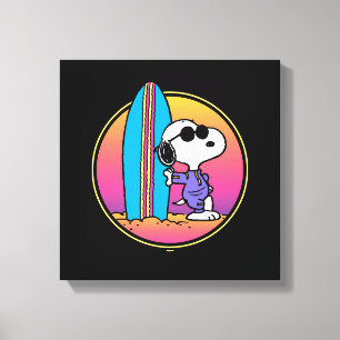Peanuts Snoopy Beach Beagle Canvas Print