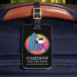 Peanuts | Snoopy Beach Beagle Luggage Tag<br><div class="desc">Check out this cute Peanuts design featuring Snoopy at the beach.</div>