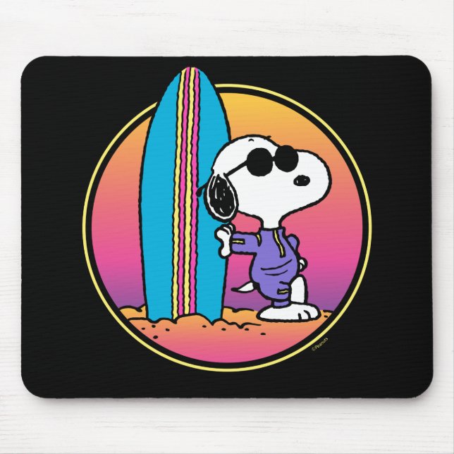 Peanuts | Snoopy Beach Beagle Mouse Pad (Front)