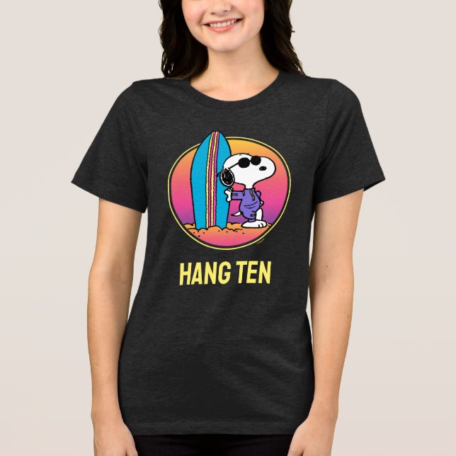 Peanuts | Snoopy Beach Beagle Tri-Blend Shirt (Front)