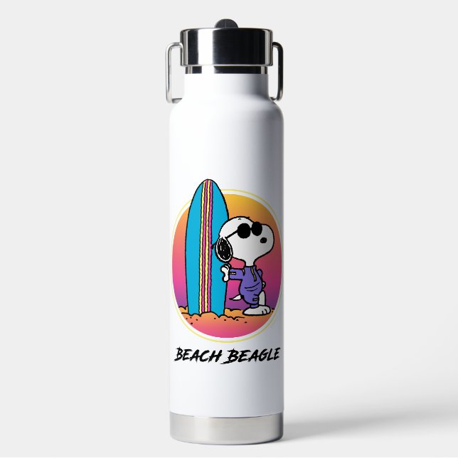 Peanuts | Snoopy Beach Beagle Water Bottle (Front)