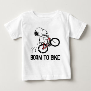 Peanuts   Snoopy Bicycle Wheelie Baby T-Shirt