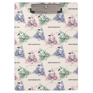 Peanuts   Snoopy Bike Ride Stats Clipboard
