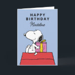 Peanuts | Snoopy Birthday | Add Your Photo Card<br><div class="desc">Send this fun Peanuts birthday card featuring Snoopy.</div>