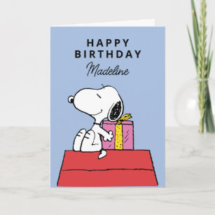 Peanuts   Snoopy Birthday   Add Your Photo Card