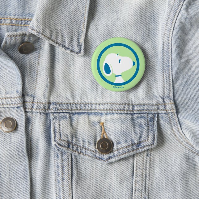 Peanuts | Snoopy Blue Deco Dreams 6 Cm Round Badge (In Situ)