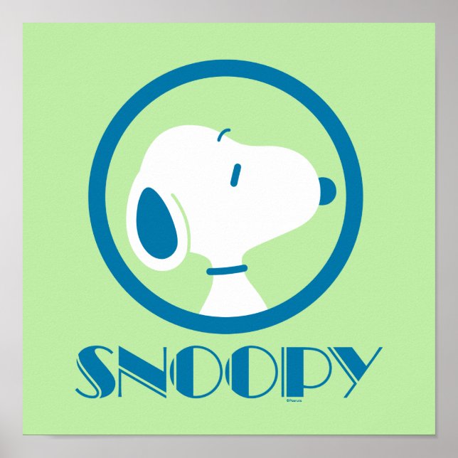 Peanuts | Snoopy Blue Deco Dreams Poster (Front)