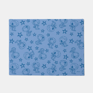 Peanuts   Snoopy Blue Space Astronaut Pattern Doormat